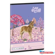 Füzet kockás ARS UNA A/5 32 lapos 27-32 Cute Animals-Horse