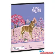 Füzet sima ARS UNA A/5 32 lapos 20-32 Cute Animals-Horse