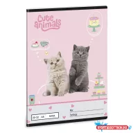 Füzet sima ARS UNA A/5 32 lapos 20-32 Cute Animals-Tea Party