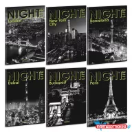 Füzet vonalas ARS UNA A/4 40 lapos Extra kapcsos Night Life