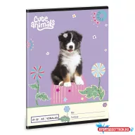 Füzet vonalas ARS UNA A/5 32 lapos 21-32 4-8.osztályos Cute Animals-Aussie