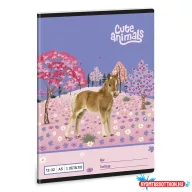 Füzet vonalas ARS UNA A/5 32 lapos 12-32 3.osztályos Cute Animals-Horse