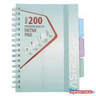 Spirálfüzet kockás ASTRA PAP A/5 100 lapos perforált színregiszteres Ombre Pasztell