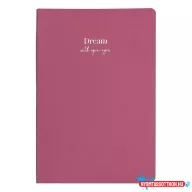 Jegyzetfüzet vonalas CREATIVE Quote dream B/5 96 lapos keményfedelű