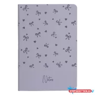 Jegyzetfüzet vonalas CREATIVE Cute bow B/5 96 lapos keményfedelű