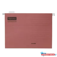 Függőmappa OPTIMA A/4 karton piros 25 darabos