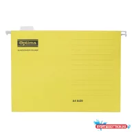 Függőmappa OPTIMA A/4 karton sárga 25 darabos
