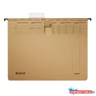 Függőmappa gyorsfűző szerkezettel LEITZ Alpha A/4 karton natúr 25 darabos