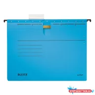 Függőmappa gyorsfűző szerkezettel LEITZ Alpha A/4 karton kék 25 darabos