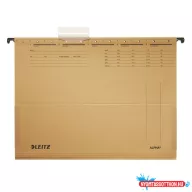 Függőmappa oldalvédelemmel LEITZ Alpha Standard A/4 karton natúr 25 darabos