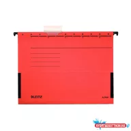 Függőmappa oldalvédelemmel LEITZ Alpha Standard A/4 karton piros 25 darabos