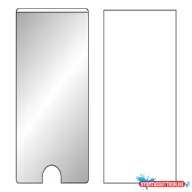 Címketartó tok DJOIS öntapadós gerincjelölő betétlappal 62x150 mm 6 darabos
