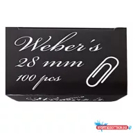 Gemkapocs WEBER'S 28mm nikkel 100 darabos