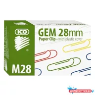 Gemkapocs ICO M28 28mm színes 100 darabos