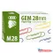 Gemkapocs ICO M28 28mm színes 100 darabos