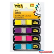 Oldaljelölő 3M Post-it 683-4AB műanyag index 12x43mm élénk