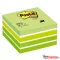 Öntapadós jegyzettömb 3M Post-it LP2028G 76x76mm aquarell zöld 450 lap