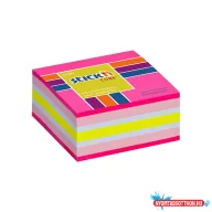 Öntapadós jegyzettömb STICK'N 51x51mm neon rózsaszín mix 250 lap