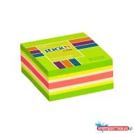 Öntapadós jegyzettömb STICK'N 51x51mm neon zöld mix 250 lap