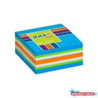 Öntapadós jegyzettömb STICK'N 51x51mm neon kék mix 250 lap