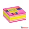 Öntapadós jegyzettömb STICK'N 76x76mm neon rózsaszín mix 400 lap
