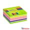 Öntapadós jegyzettömb STICK'N 76x76mm neon zöld mix 400 lap