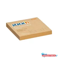 Öntapadós jegyzettömb STICK'N kraft notes 76x76mm natúr barna 100 lap