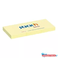 Öntapadós jegyzettömb STICK'N 38x51mm pasztell sárga 3x100 lap