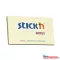 Öntapadós jegyzettömb STICK'N 76x127mm pasztell sárga 100 lap