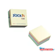 Öntapadós jegyzettömb STICK'N 76x76mm pasztell mix 400 lap