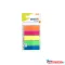 Öntapadó oldaljelölő STICK'N 45x12mm műanyag neon mix 5x25 lap