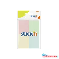   Öntapadós jegyzettömb STICK'N 38x51mm pasztell mix 4x50 lap
