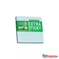 Öntapadós jegyzettömb STICK'N extra erős 76x76mm újrahasznosított pasztell kék 90 lap