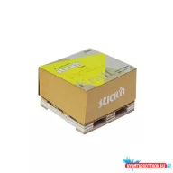 Öntapadós jegyzettömb STICK'N Kraft cube 76x76mm mini raklapos natúr barna 400 lap