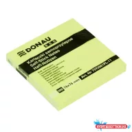 Öntapadós jegyzettömb DONAU ECO 76x76 mm 100 lap sárga