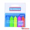 Oldaljelölő DONAU nyíl forma 12x45 mm PP vegyes neon szín 5x25 lap