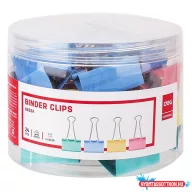 Binder csipesz DELI 41 mm színes 24 darabos