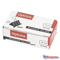 Binder csipesz OPTIMA 15 mm 12 darabos