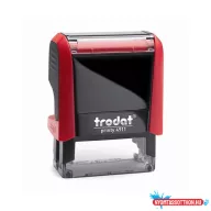 Bélyegző TRODAT Printy 4.0 4911 tűzpiros ház fekete párna
