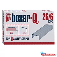 Tűzőkapocs BOXER Q 26/6 1000 darabos