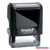 Bélyegző TRODAT Printy 4.0 4911 eco-fekete ház kék párna