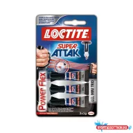 Pillanatragasztó HENKEL Loctite Super Attack Power Flex mini trio 1 g