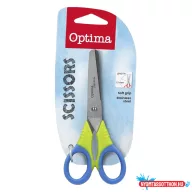 Olló iskolai OPTIMA kerekített 13cm vegyes színek