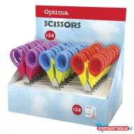 Olló iskolai OPTIMA 13cm vegyes színek