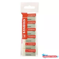 Radír STABILO Conqueror papírtokos 43x20x10mm 6 darabos