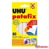Gyurmaragasztó UHU Patafix fehér 80 kocka/csomag