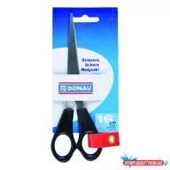 Olló irodai DONAU 16cm fekete