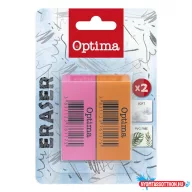 Radír OPTIMA neon 2db/bliszter