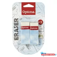 Radír OPTIMA papírtokos 2db/bliszter