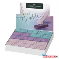 Radír FABER-CASTELL RollOn Sparkle pvc mentes vegyes színekben